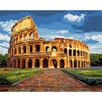 Malen nach Zahlen auf Leinwand Colosseum, 50 x 40 cm