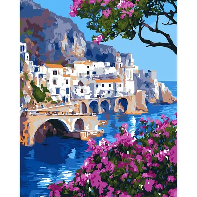 Malen nach Zahlen auf Leinwand Sizilien, 40 x 50 cm Image