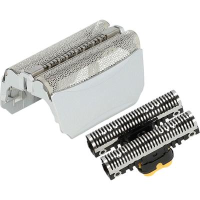 Kombi-Pack Scherteil Ersatz für Braun 51B, 51S für Elektrorasierer, Folie + Messerblock, silber Image