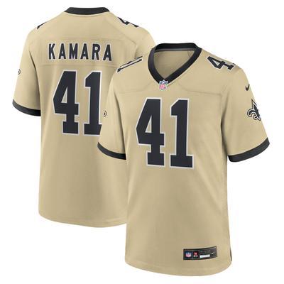 New Orleans Saints Nike Game Ausweichtrikot - Gold - Alvin Kamara - Herren Image