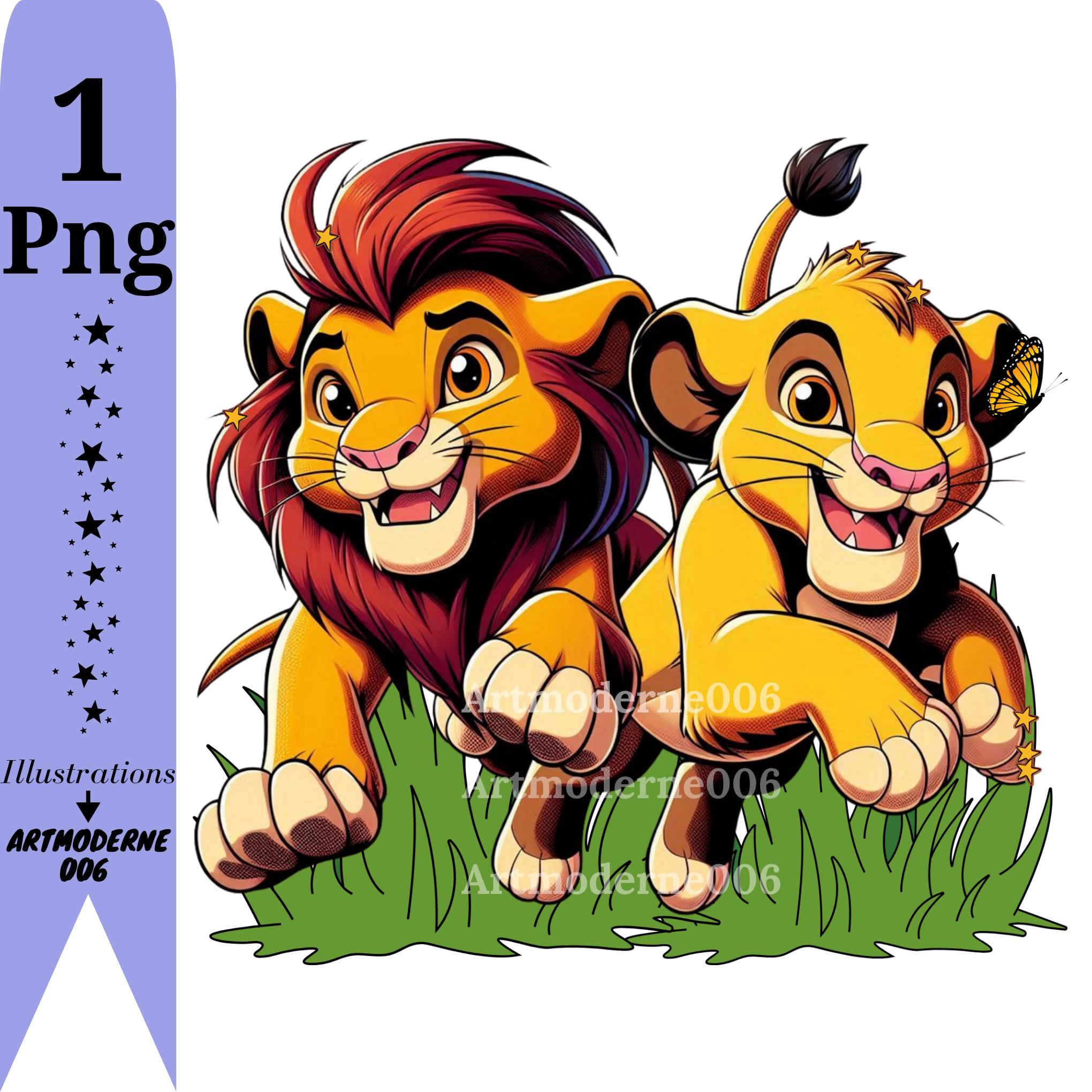 Il re leone e simba png clipart, simba png, il re leone png, immagine carina di simba, il re leone simba, download immediato