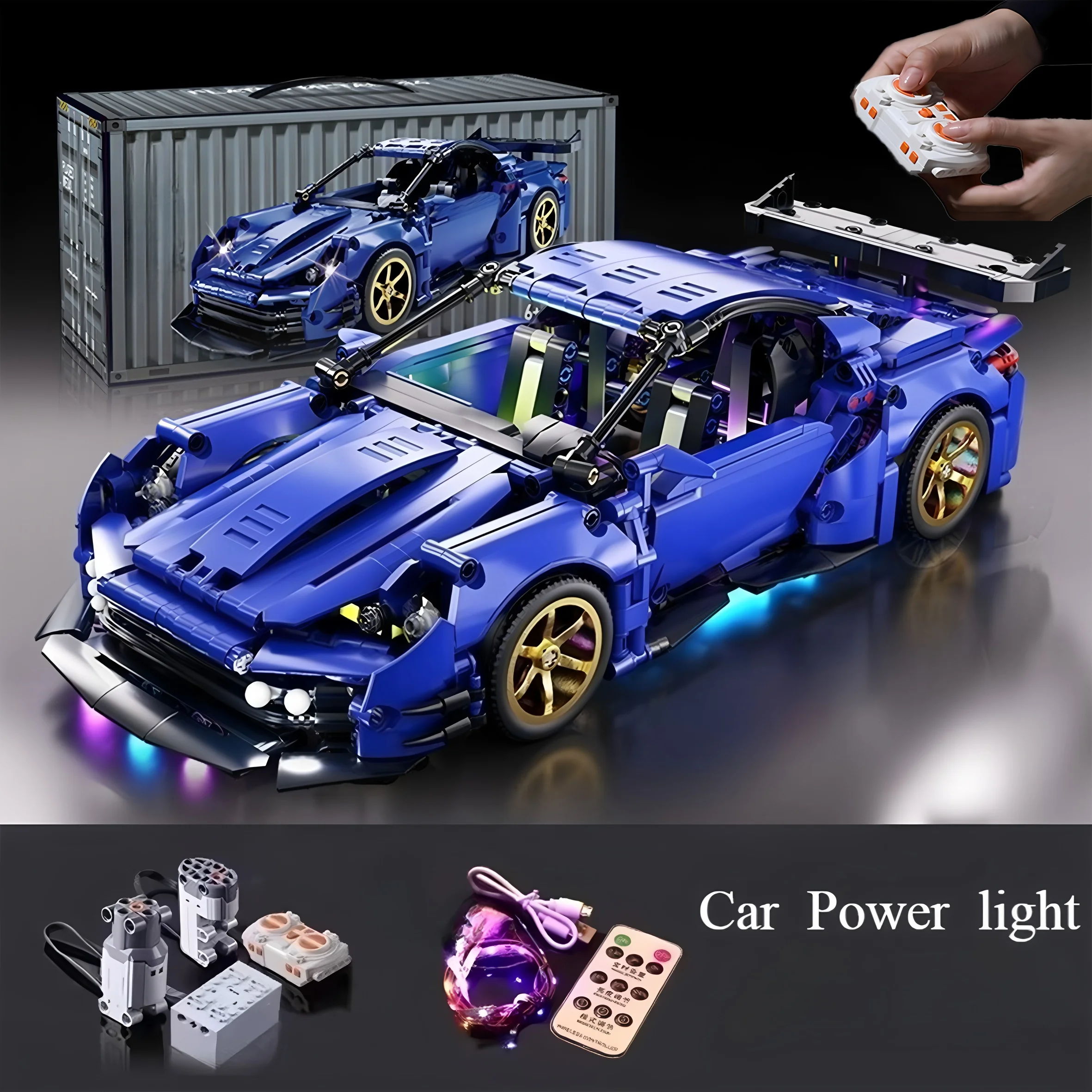 Bloc de construction voiture de sport 1:14 RC jouet voiture, bloc de construction jouet cadeau d