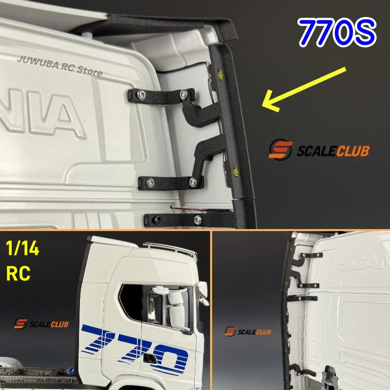 770S RC Spielzeug Lkw LED Cab Spoiler Schutz Streifen Für Tamiya 1/14 RC Traktor Lkw Teile Für SCANIA 770S 4x2 6x4 Zubehör