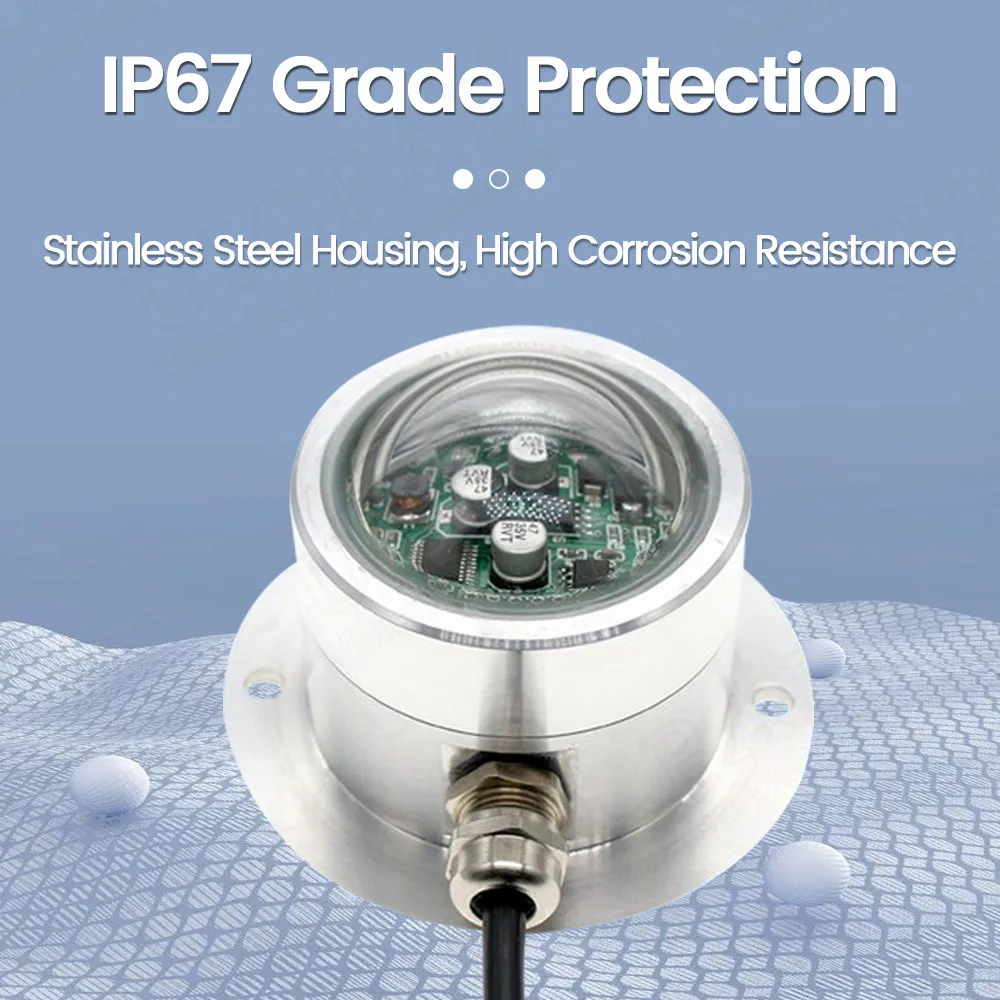 Optischer Regensensor, Zweikanaliger meteorologischer Regenmesser für den Außenbereich, Überwachung des hochpräzisen Regenwassersenders Image