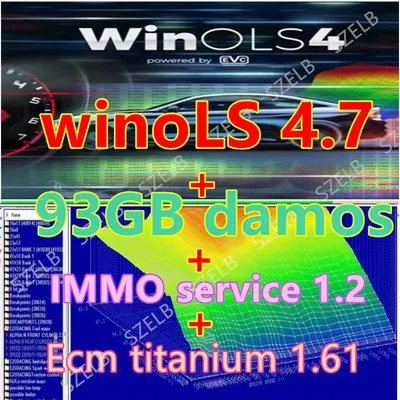Winols 4.7 ECU Programming Tool+93GB damos Files + ECM TITANIUM 26100 + Immo Service Tool V1.2 + Installation Video Guide