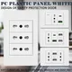 118 Pannello PC Spina Cile Presa a muro intelligente 16A USB Type-C 20W Ricarica rapida Home Office Presa di corrente europea italiana Ritardante bianco