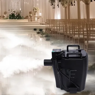 3500W Solid Dry Ice Machine，Wide Smoke Coverag, Electronic Temperature Control,for Large Outdoor Performances,parties,weddings