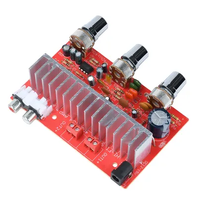 40W + 40W Auto Stereo Power Verstärker Bord DC 12-15V 2,0 Dual Kanal Power Verstärker bord TDA7377 Multi-Band Einstellung Image