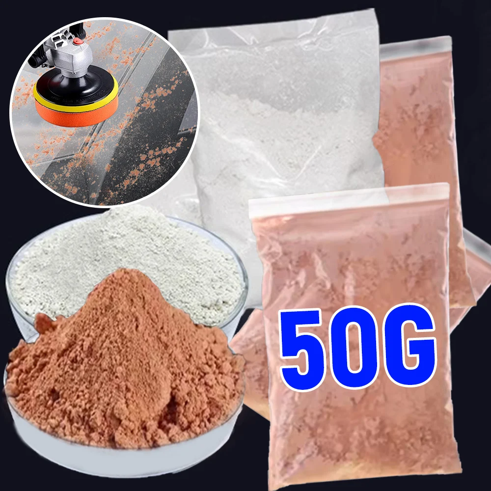 50g Auto Glas Polnischen Pulver Auto Fenster Polieren Spiegel Pulver Glas Entfernung Verbund Seltene Reparatur Werkzeug Zubehör Auto Pflege Image
