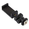 Supporto per telefono con slitta calda per fotocamera Adattatore per treppiede flessibile per monitor con supporto per slitta fredda per iPhone Samsung Canon Nikon Sony DSLR
