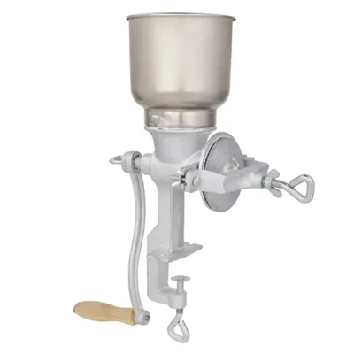 Manual Grain Grinder Aluminum Alloy Corn Peanut coffee bean Machine Mill with Hand Crank Table Clamp Design for Home