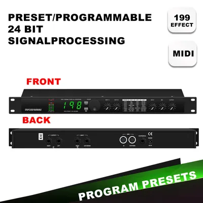 Professional digital reverberation multi effect DSP processor audio processor equalizer