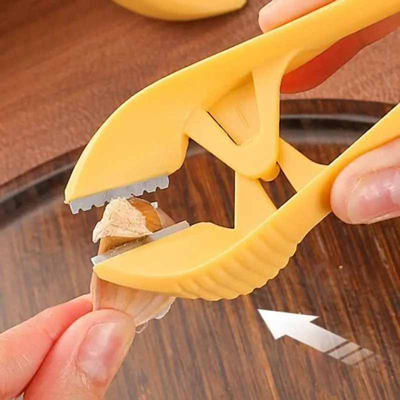 Knoblauch Schäler Knoblauch Peeling Werkzeug Knoblauch Entfernung Brieftasche Edelstahl Gemüse Peeling Werkzeug Knoblauch Peeling Pinzette Zange Image