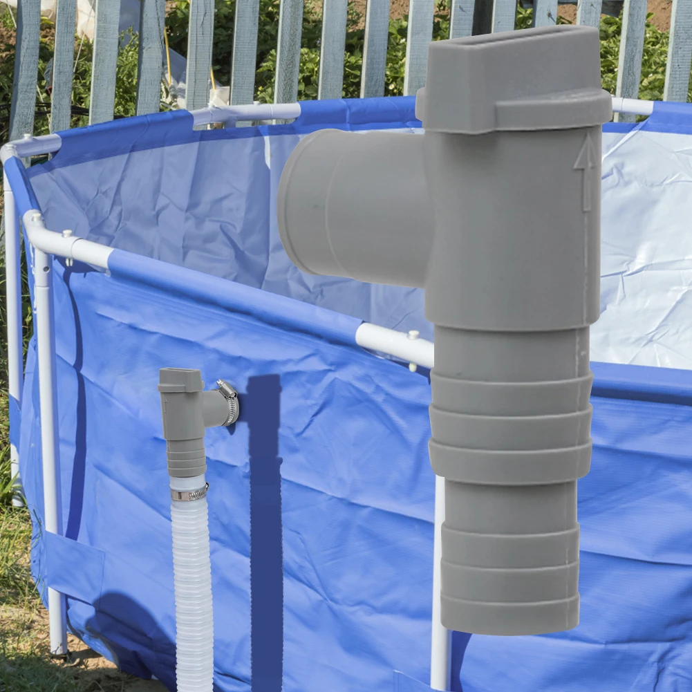 1-10set PVC Pool Filter Pumpe Adapter für 32mm Rohr Schläuche Anschluss Teil Pool Ein/Aus Kolben ventil Auslaufsicher Ersatz Outdoor Image