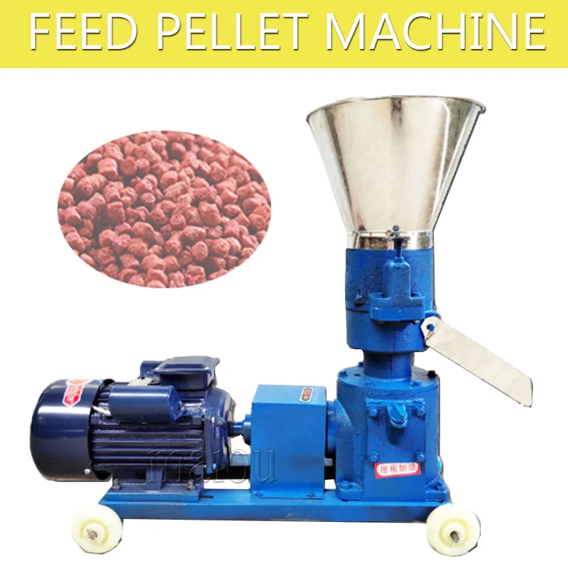 Pellet Mühle Multifunktions-Futter Lebensmittel Pellet, Der Maschine Haushalt Tierfutter Granulator 4kw 220 V/380 V 100 kg/h-200 kg/h Image