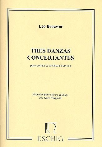 3 danzas concertantes pour guitare et orchestre a cordes pour guitare et piano