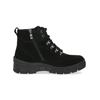 Schnürstiefelette CAPRICE "Caprice Stiefelette Leder", Damen, Gr. 38, schwarz (schwarz, schwarz), Leder, casual, Schuhe