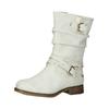 Stiefel MUSTANG SHOES "Mustang Shoes Stiefel Lederimitat", Damen, Gr. 39, grau (ice), Lederimitat, casual, Schuhe