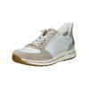 Sneaker ARA "Ara Sneaker Veloursleder", Damen, Gr. 44, weiß (weiß, beige), Veloursleder, casual, Schuhe