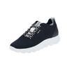 Sneaker GEOX "Geox Sneaker Leder/Textil", Damen, Gr. 36, blau (navy), Leder, Textil, casual, Schuhe