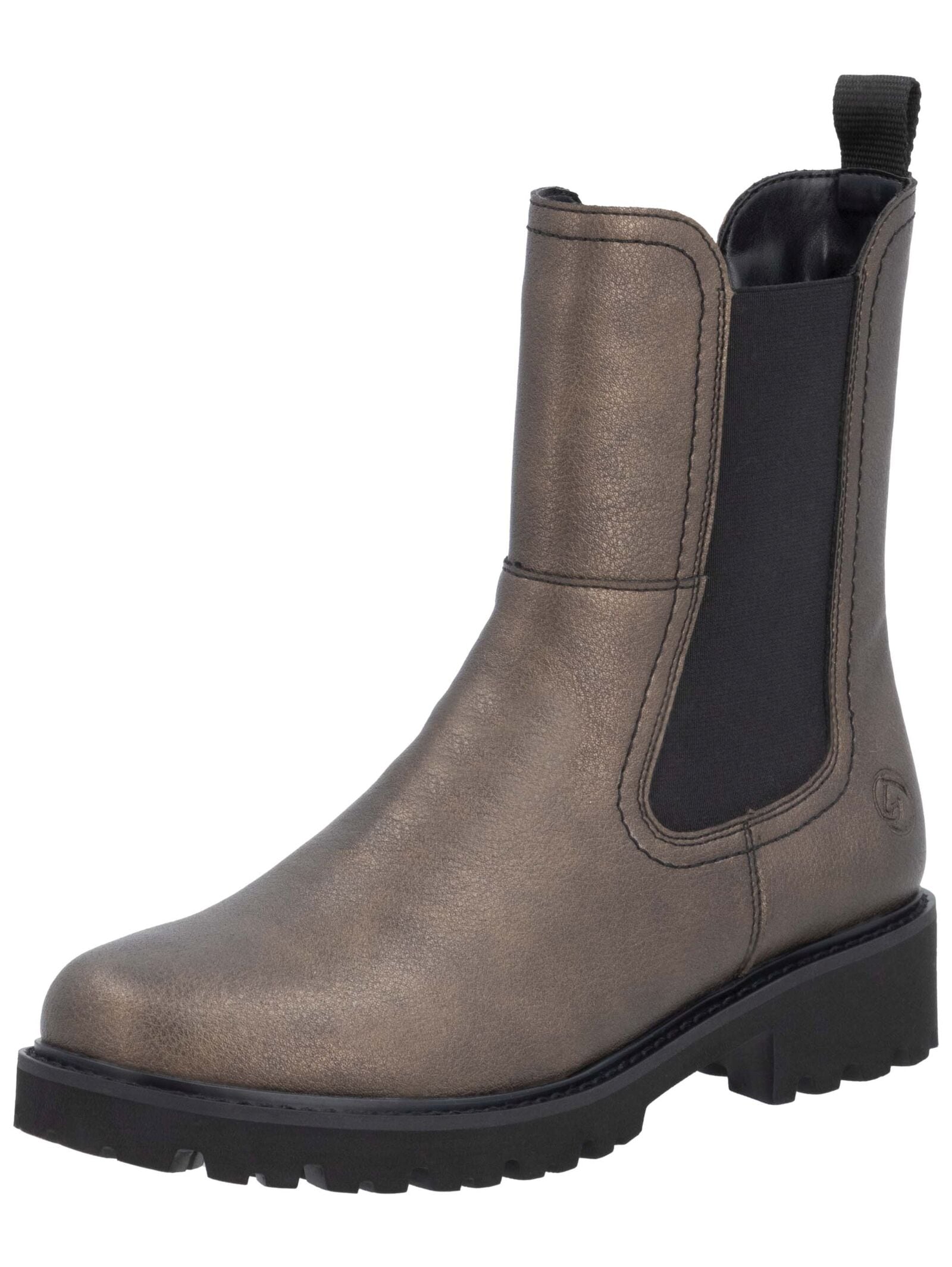 Stiefelette REMONTE "Remonte Stiefelette Leder/Textil", Damen, Gr. 38, braun (bronze), Leder, Textil, Schuhe Stiefelette