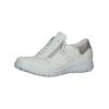 Sneaker WALDLÄUFER "Waldläufer Sneaker Leder/Textil", Damen, Gr. 39,5, grau (weiß, grau), Leder, Textil, casual, Schuhe