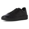 Sneaker MARCO TOZZI BY GMK, Herren, Gr. 45, schwarz, Leder, unifarben, sportlich, Schuhe, Freizeitschuh, Halbschuh, Schnürschuh mit Ziernähten