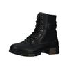 Schnürstiefelette MUSTANG SHOES "Mustang Shoes Stiefelette Lederimitat", Damen, Gr. 37, schwarz, Lederimitat, casual, Schuhe