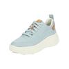 Sneaker GEOX "Geox Sneaker Lederimitat/Textil", Damen, Gr. 41, blau (hellblau), Lederimitat, Textil, casual, Schuhe