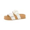 Pantolette PAUL GREEN "Paul Green Pantoletten Lederimitat", Damen, Gr. 38,5, silber (metallic silber), Lederimitat, casual, Schuhe
