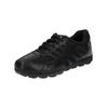 Sneaker GEOX "Geox Sneaker Leder/Mesh", Herren, Gr. 40, schwarz (schwarz, schwarz), Leder, Textil, casual, Schuhe