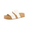 Pantolette PAUL GREEN "Paul Green Pantoletten Lederimitat", Damen, Gr. 39, weiß, Lederimitat, casual, Schuhe