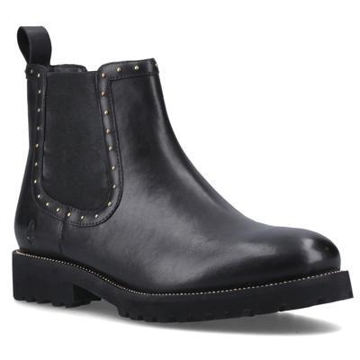 Hush Puppies Gwyneth Damen Chelsea Stiefel aus schwarzem Leder Image