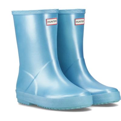 Hunter First Nebula Gummipoolblaue Gummistiefel Image