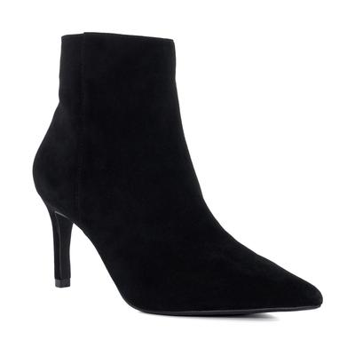 Dune Obsessively Damen Wildleder Schwarze Stiefeletten Mit Absatz Image