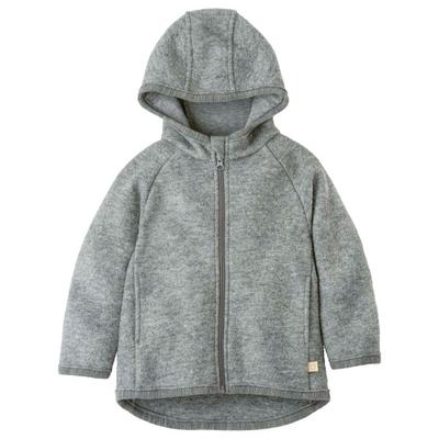 disana - Kid's Walk-Jacke Zipp - Wolljacke Gr 86/92 grau Image