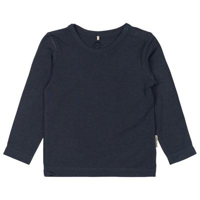 Mikk-Line - Kid's Wool/Bamboo L/S Top - Merinoshirt Gr 92 blau Image