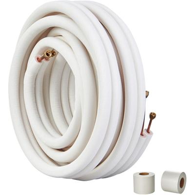 Mophorn - 15240 mm Mini-Split-Leitungssatz, 6,4 und 9,5 mm Außendurchmesser, Kupferrohr mit Image