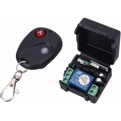 Ueb dc 12V Relais 2 Ch 433Mhz Drahtlose Rf Fernbedienung Schalter Sender + Empfänger Image