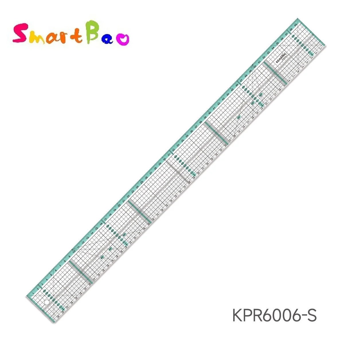 Acryl-Patchwork-Quiltlineal 20 cm/30 cm/60 cm | Stahlkante, schnittfest, rutschfest, Dual-Clocor Nähen und Schneidern Image