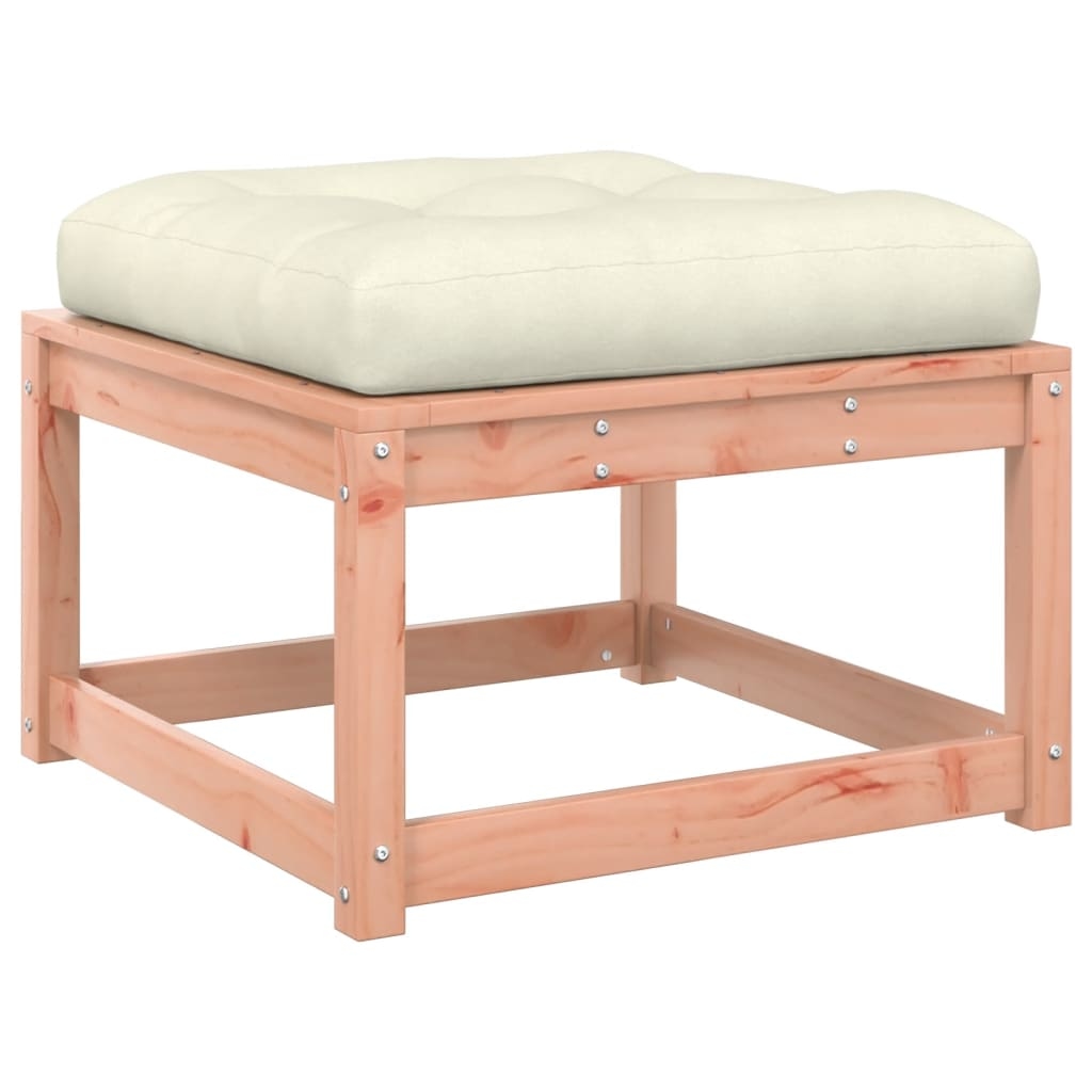 vidaXL Gartenhocker mit Kissen Massivholz Douglasie Image