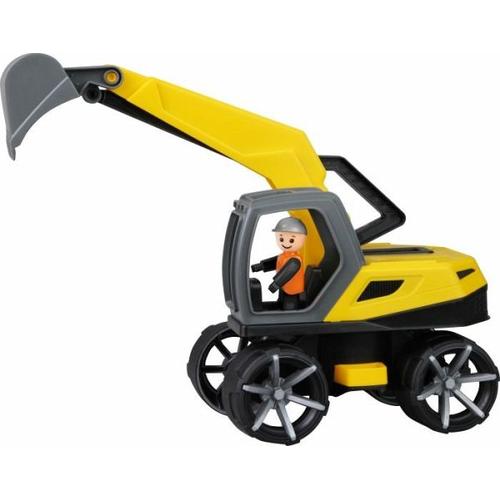 LENA® 04511 - Truxx, Bagger mit Spielfigur, Sandspielzeug, Länge 35 cm - Simm