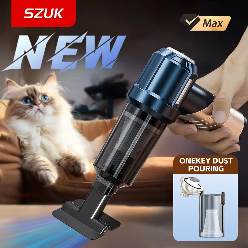 SZUK aspirateur de voiture Machine de nettoyage à forte aspiration Mini aspirateur à main sans fil aspirateur Portable pour voiture aspirateur pour voiture mini aspirateur sans fil aspirateur voiture