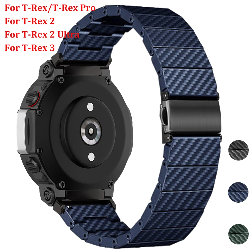 Kohlefaserarmband für Amazfit T-Rex/T-Rex Pro 2Ultra Smartwatch-Armband für Huami T-rex 3/2 Armband Faltschließe Armband Image