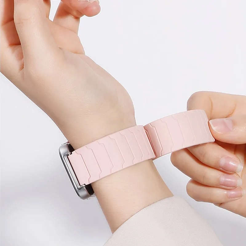 Magnetisches Silikonarmband für Huawei Watch Fit 4/Fit 3, Sportarmband, Ersatzarmband für Huawei Watch Fit 4 Pro/4 Correa Image