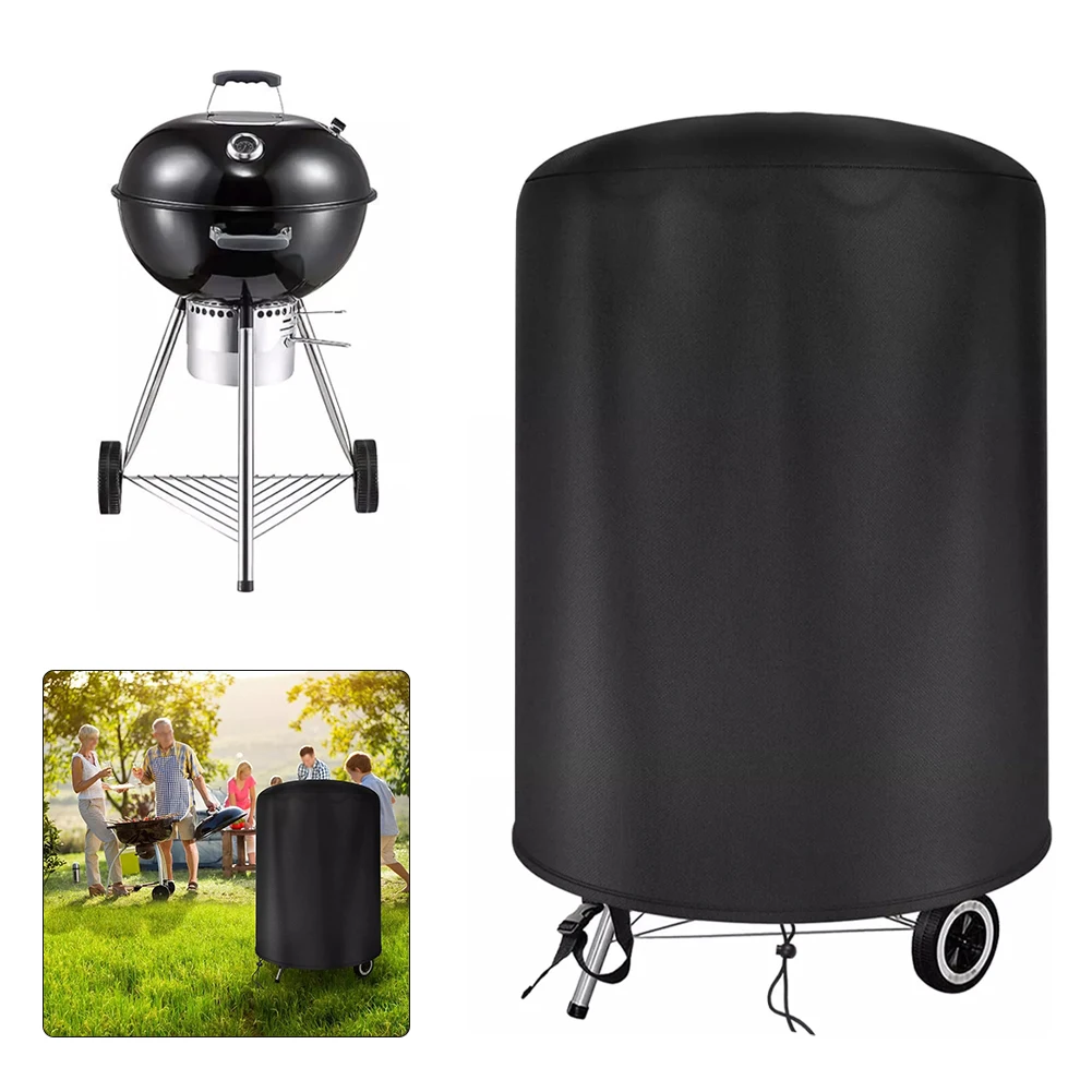 1Pcs Wasserkocher BBQ Abdeckung Für Raweao Wasserkocher BBQ Abdeckung Für Weber Kochen Im Freien Staub Wasserdichte Abdeckung Runde BBQ Abdeckungen Image