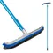 200cm Swimming Pool Brushes-Pool Brush Stainless Steel Brush Head with Aluminum Pole Adjustable Length Pool Cleaning Tool