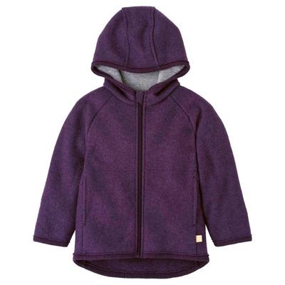 disana - Kid's Walk-Jacke Zipp - Wolljacke Gr 122/128 lila Image