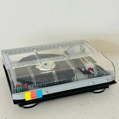 MOC Classic cool Festival Retro Record Player Building Blocks Model Music Player Assemble Bricks Birthday Toy Gift For Kid Adult