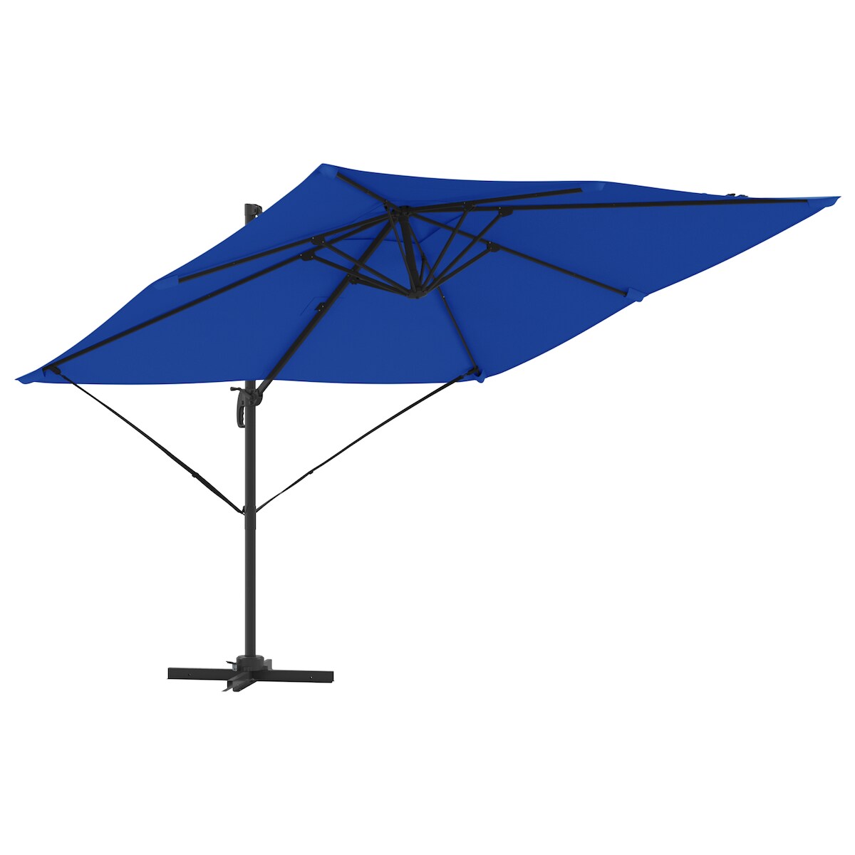 vidaXL Cantilever Roma Parasol Azurblau 286x285x265 cm aus Aluminium Image